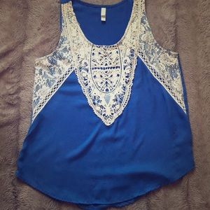 Lace tank top